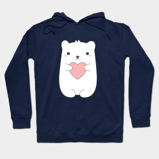 Kawaii and cute polar bear t-shirt Hoodie